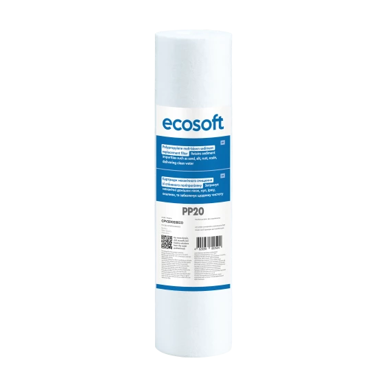 Cartuș Ecosoft 2,5x10 20 microni pentru filtrare mecanică