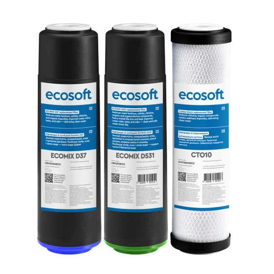 Cartușe Ecosoft pentru apă dură cu fier