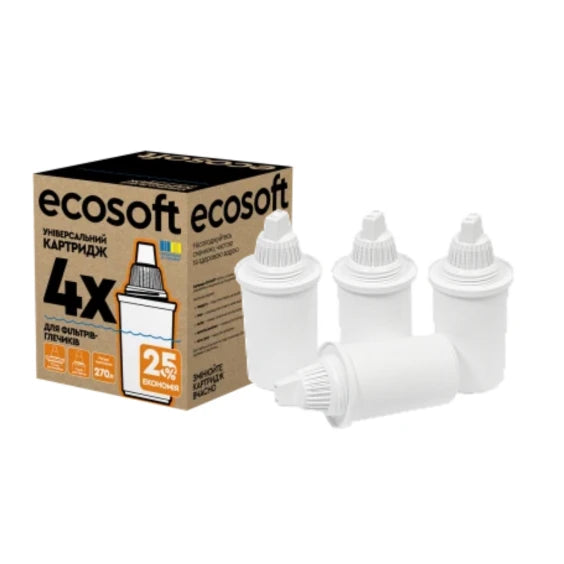 Set cartușe universale Ecosoft 4 bucăți