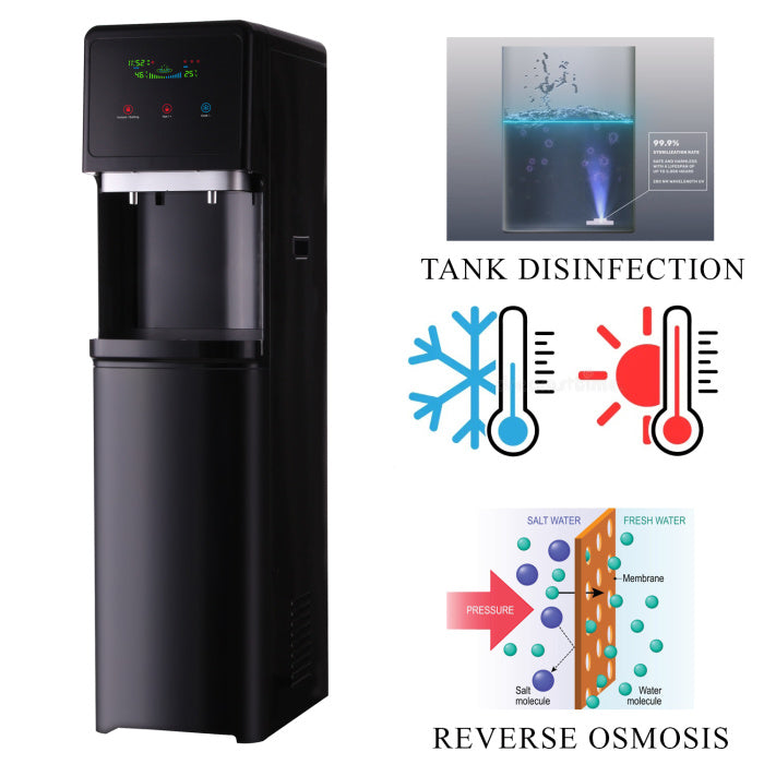 Dozator de apă DIAMOND 75 GRAPHITE cu osmoză inversă și UV LED