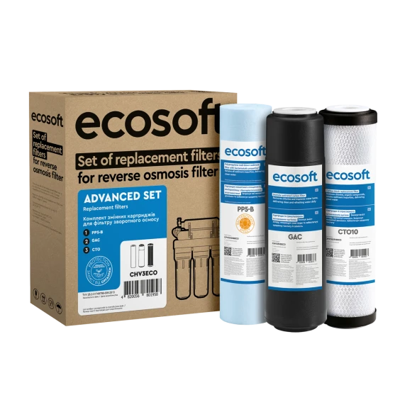 Set îmbunătățit cartușe Ecosoft 1-2-3 CHV3ECO