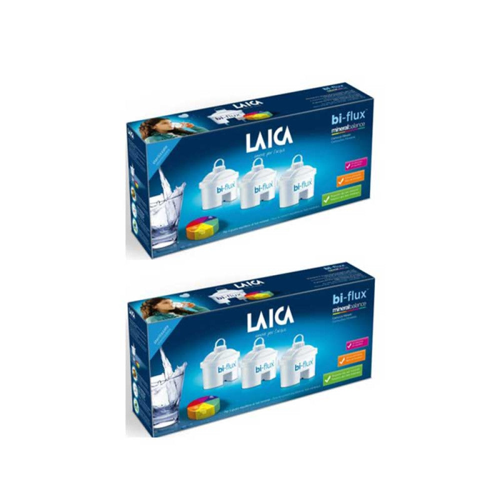 Cartuș Filtru Bi-Flux Mineral Balance LAICA set 6 pentru Filtru Ulcior