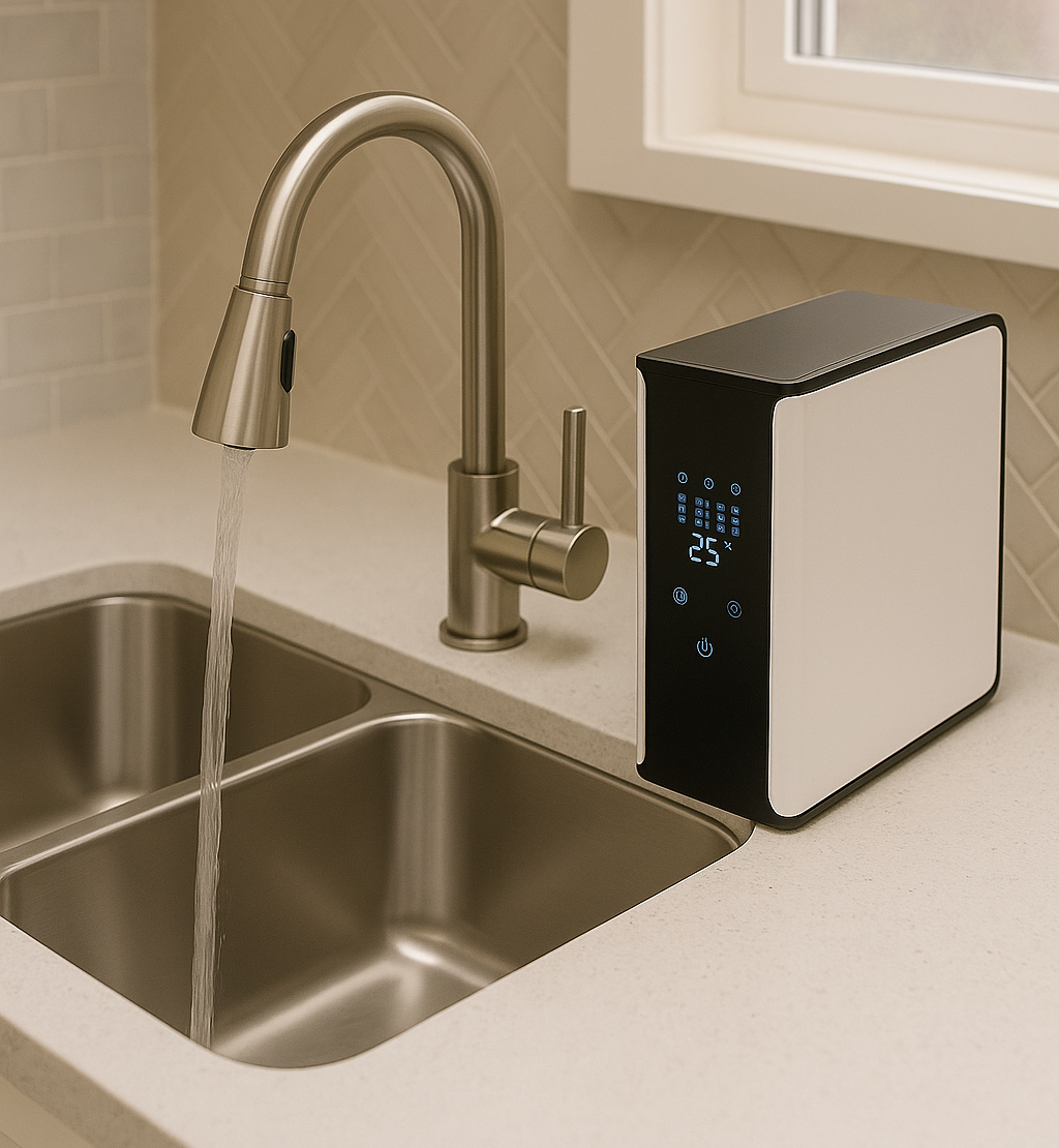 Sistem inteligent de filtrare a apei cu panou digital