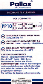 Filtru apă 10 inch 50 micron pentru sedimente