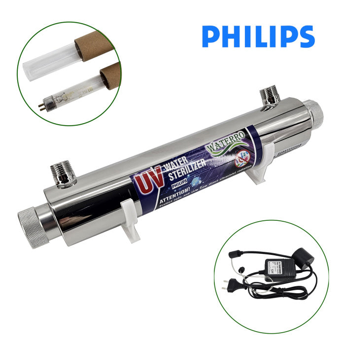 Sterilizator UV WATERRO UV16W cu lampă PHILIPS pentru apă potabilă